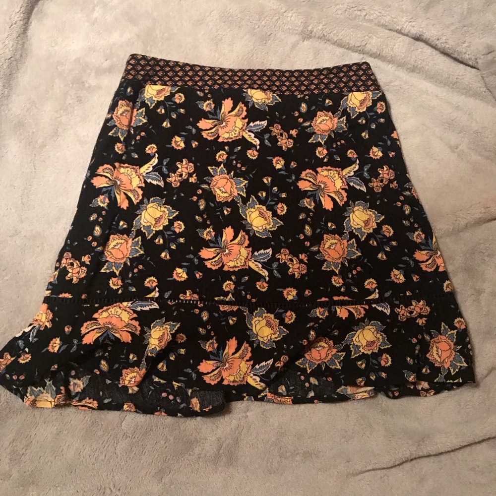 Band of Gypsies Floral Skirt Boho Vibes